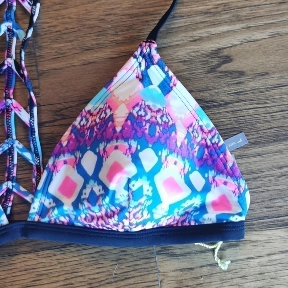 La hearts bikini top racerback cage new large - Picture 3 of 5